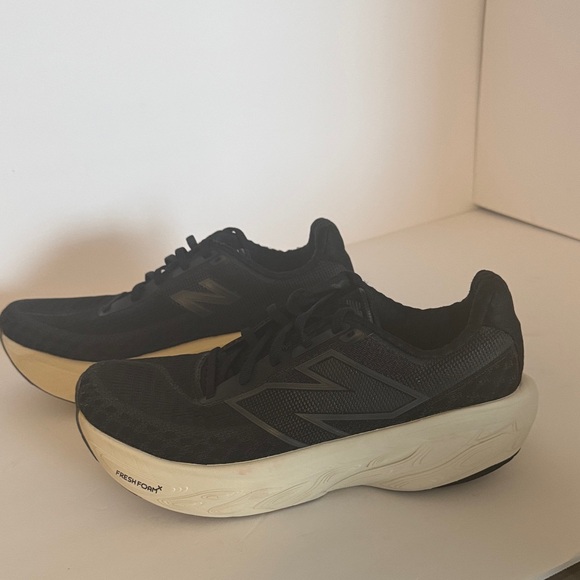 New Balance Shoes - New Balance Black Sneakers with Cream Soles